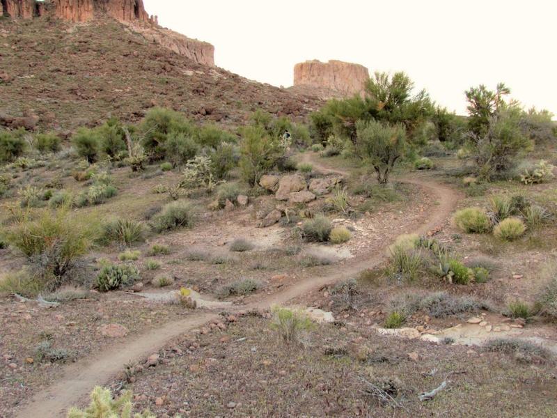 Singletrack up Monolith Gardens