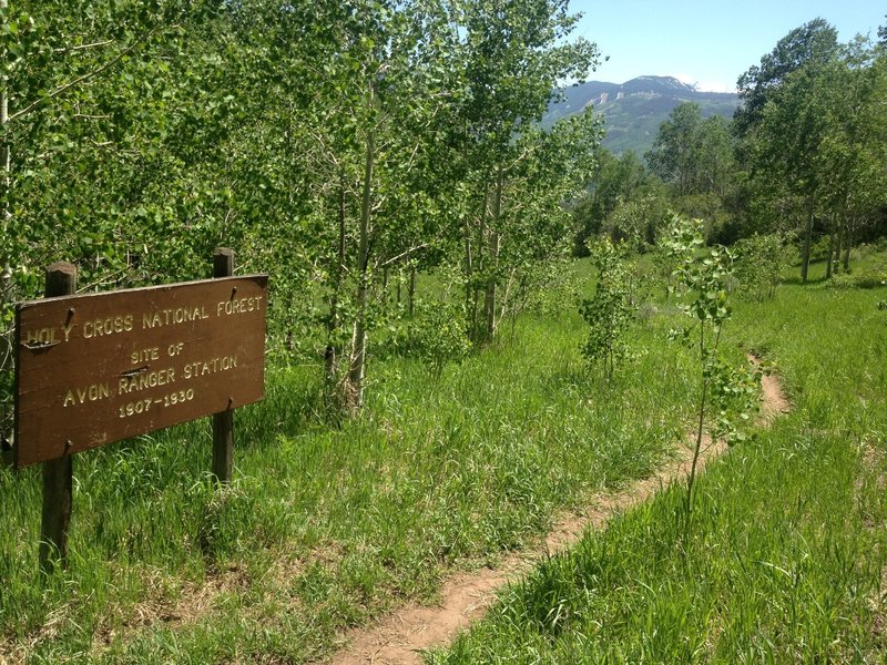 Site of the Avon Ranger Station from 1907-1930.  Nice place for a cabin in the woods!