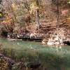 Limestone Rocks at the bend of Horse Creek on the Worley Bottom Trail