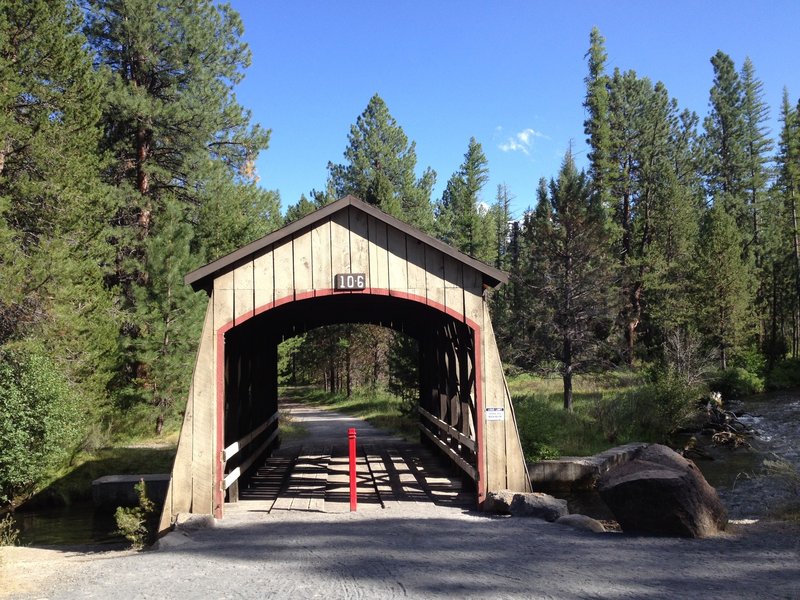 Covered bridge in Shevlin Park...just another beautiful trail feature.