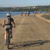 group ride crossing "Dike 8"