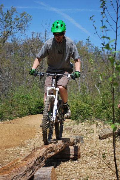 Log ride in "Jump Start" skills area