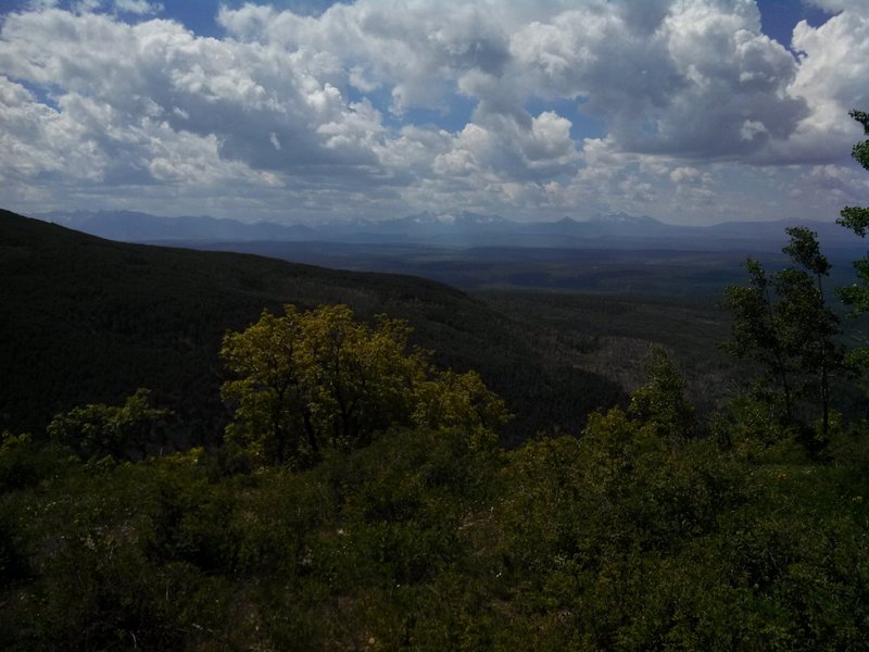 Aspen overlook on a somewhat hazy day