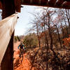 The Over Under Sideways Down - a wooden fly-over on the Yellow Loop