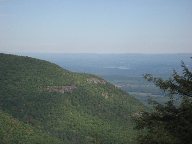 view from Santa Cruz falls, looking at South Mountain...Hudson River can be seen down on the valley floor