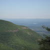 view from Santa Cruz falls, looking at South Mountain...Hudson River can be seen down on the valley floor