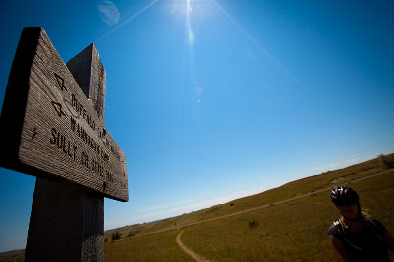 The Maah Daah Hey Epic starts on the Buffalo Gap trail.