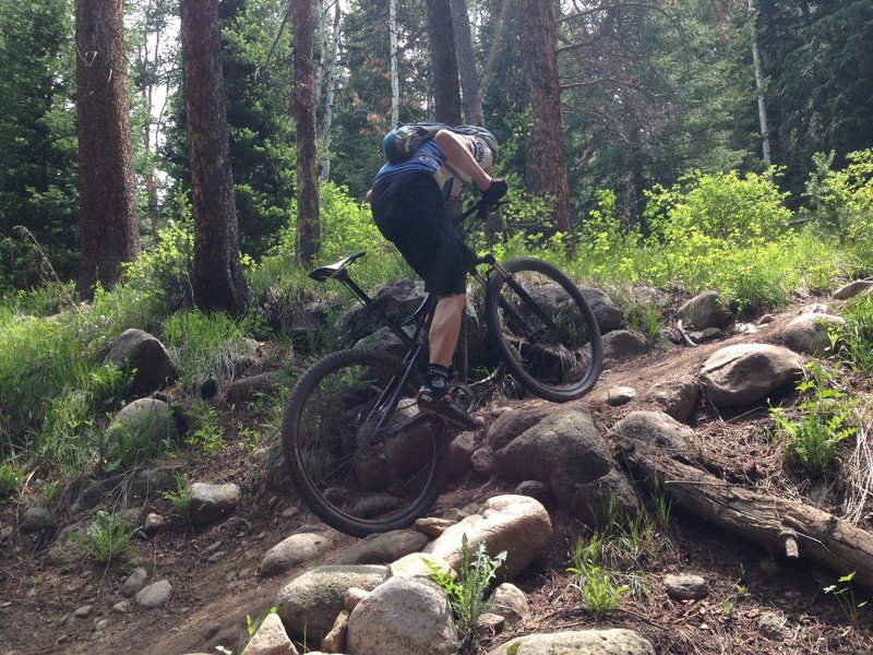 It's a sharp climb out of the gully, with enough rocks to make your heart rate skyrocket.