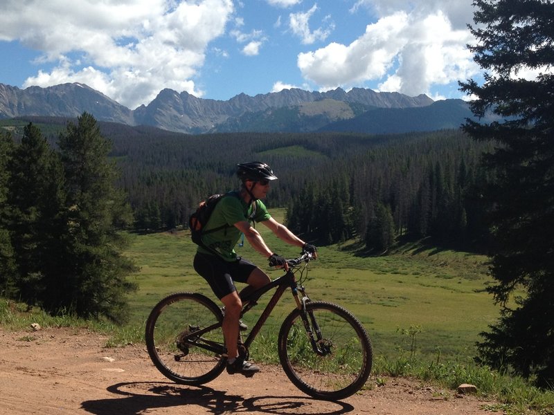 Hell of a scenic dirt road ride up to Bufferher Creek Trail.