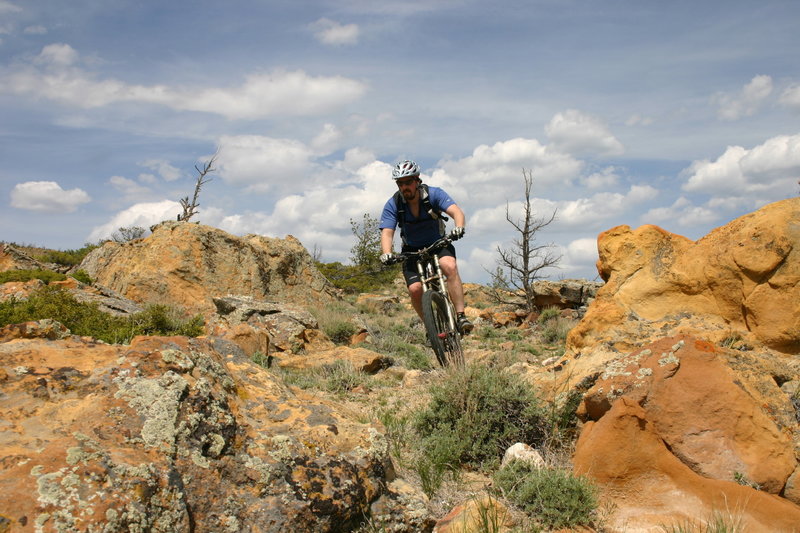 This is some beautiful biking terrain. It keeps your attention.