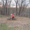 Top berm, end of west loop, Carver Lake MTB trail