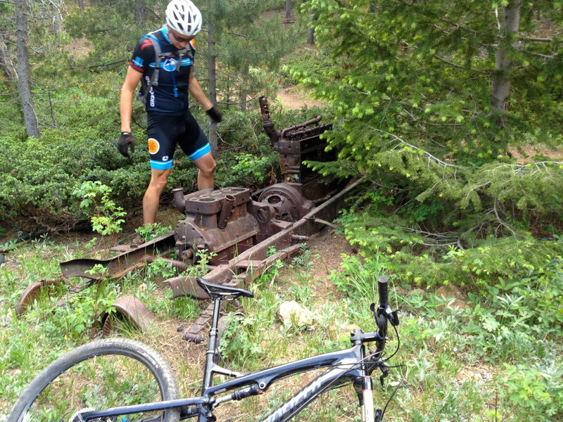 Old mines and heavy equipment are hidden all over the place.