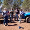 TRACKS trail crew, after working on Blue Ridge trail