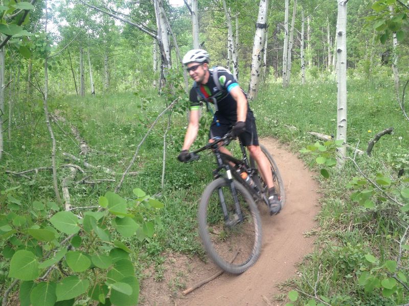 Fast and fun through one of the few remaining nice stretches of forest.