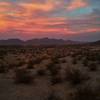 Organ Mountains at sunset