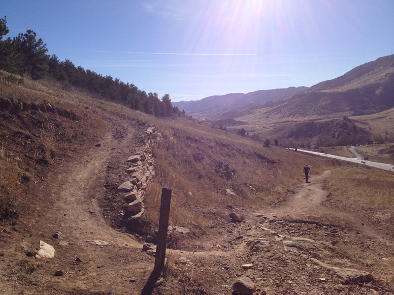 Tight switchbacks are common on the Zorro trail