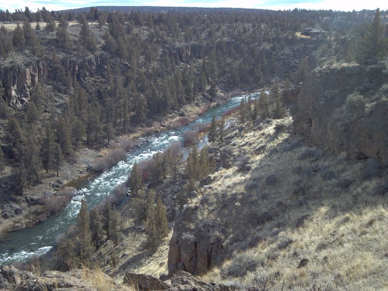 Deschutes River looking south.