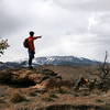 Contemplating from where we just came on the ridgeline of Above the Law.