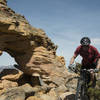 There is some dramatic terrain up here, but the techy riding is going to keep your eyes glued to the trail.