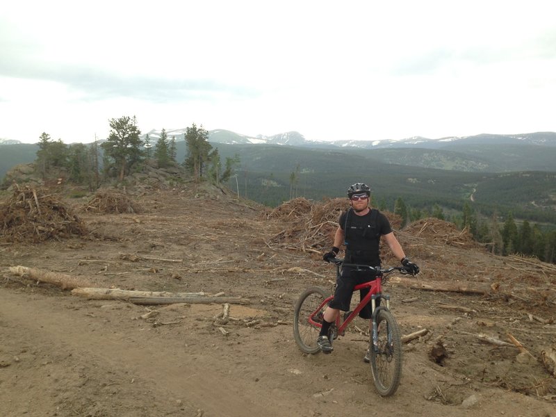 The climb up the first part of Aspen Alley - wide open views!