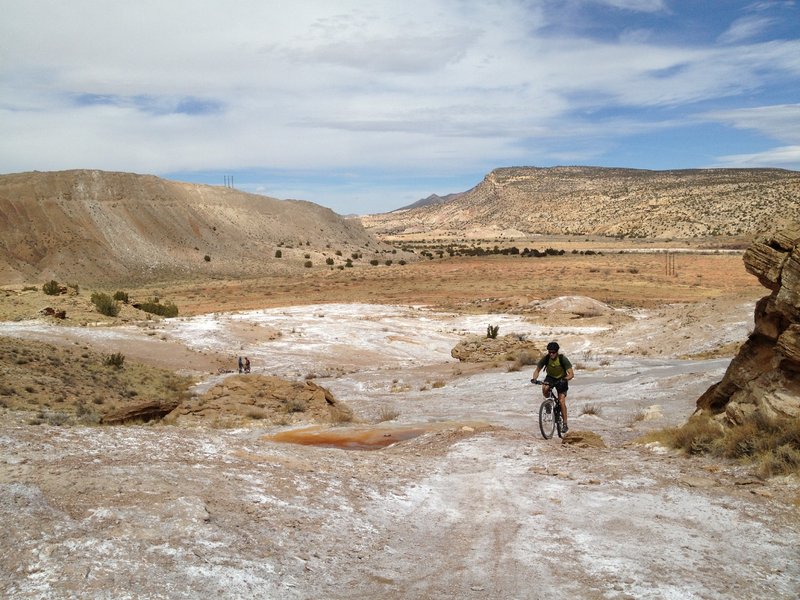 The climb through the area with spring activity.