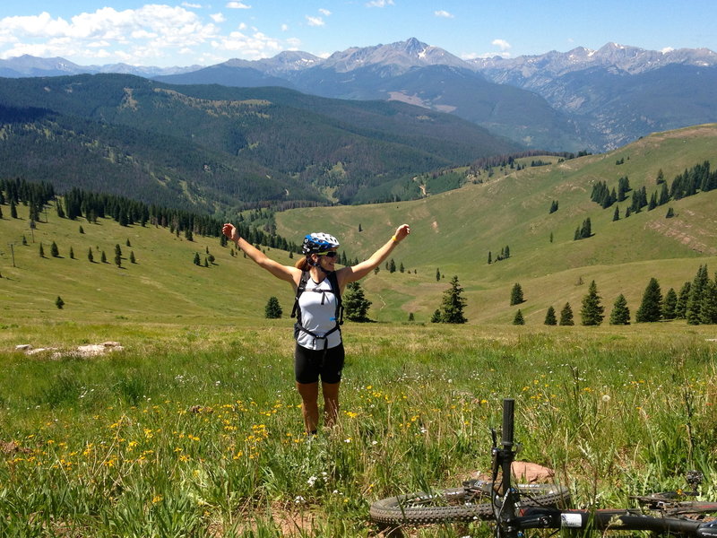 A mountain biking "Sound of Music" moment!