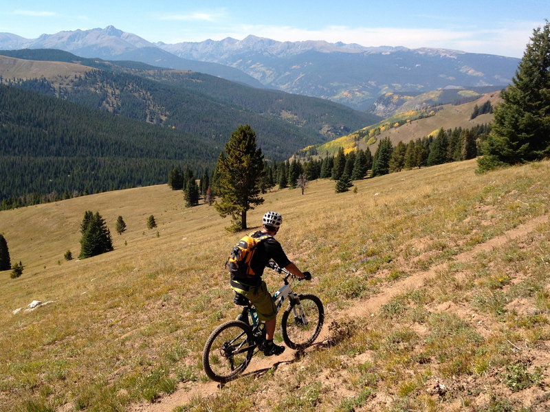 Biking across the Mongolia Bowls - makes me want to ski!