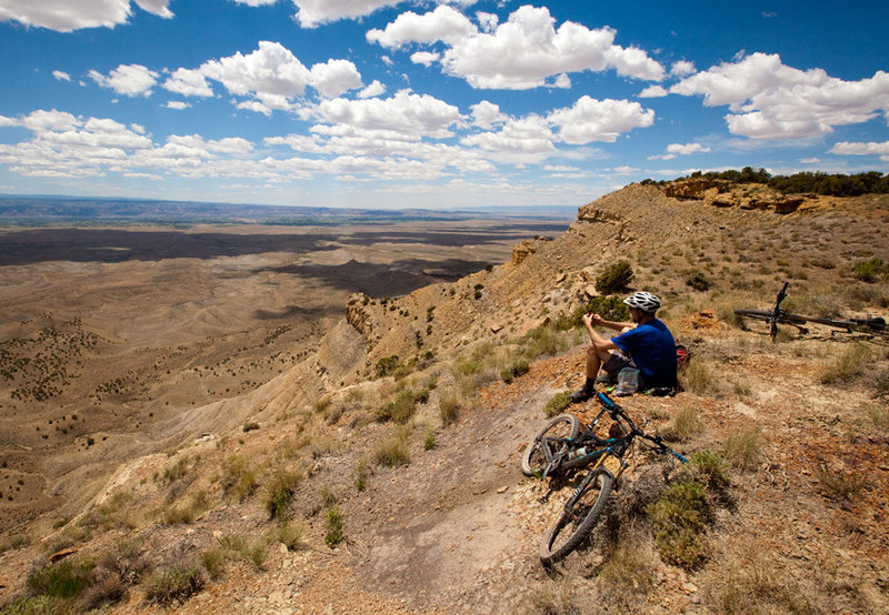 Peering over the 'edge' across the Grand Valley.