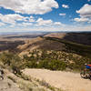 Descending to the rim overlook on the Book Cliffs.