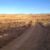 Riding the plains on the easternmost section of the Dirty Bismarck ride.  This section of trail is smooth and wide.