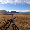 Open plains, horses, and cows combine with smooth singletrack to make this section of trail mellow and peaceful.