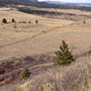 Overlook on the highest section of trail - looking out across the Marshall Mesa trail system.