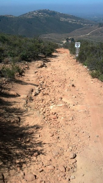 This is the beginning of the Equine Incline loop running in the clockwise direction.