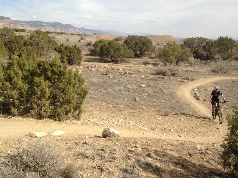 Easy hills and smooth trail make this an easy climb.