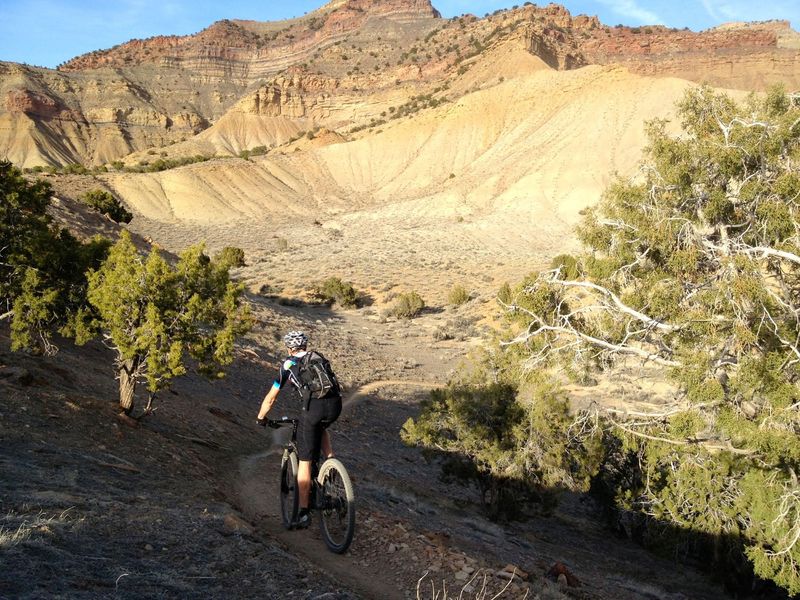 Some ups and downs along the Frontside trail