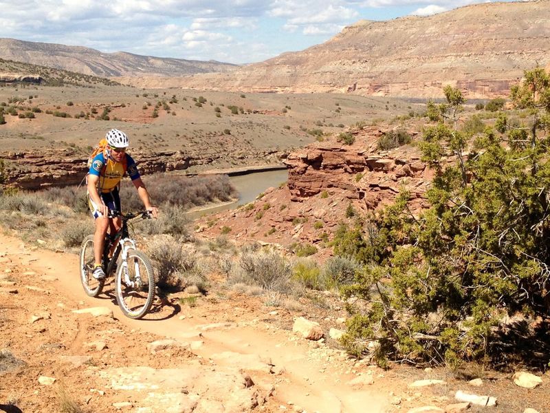 Turning away from the river on Steve's Loop