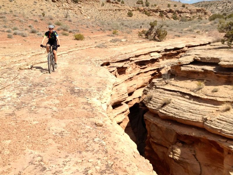 Don't think about how crumbly the rock is.