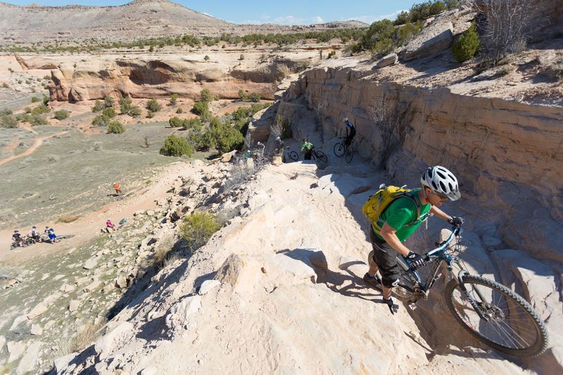 There's a high barrier to entry, but once down on Horsethief Bench, there's great intermediate riding.