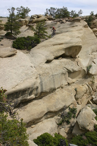 The Cody Slickrock trail is a stunning bit of landscape that has a myriad of options for everything from the intermediate to expert and beyond. Always beware of where your edges are and give yourself a buffer.