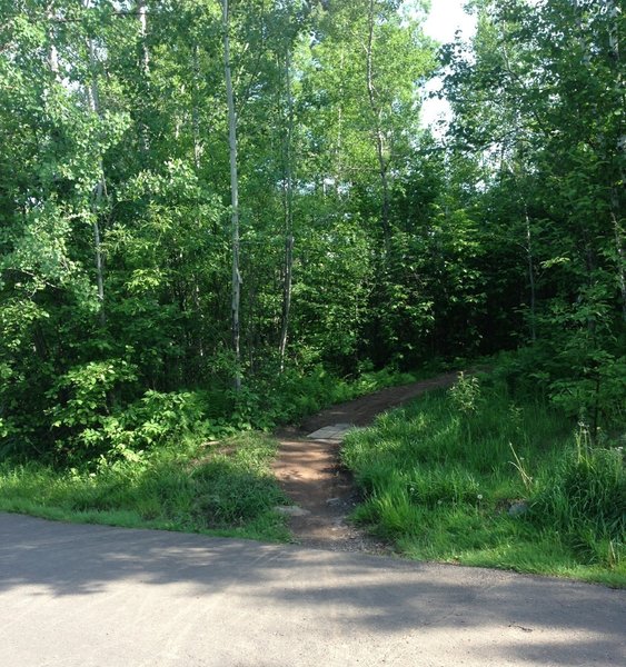 West side trail entrance. (at the top)