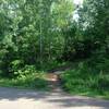 West side trail entrance. (at the top)