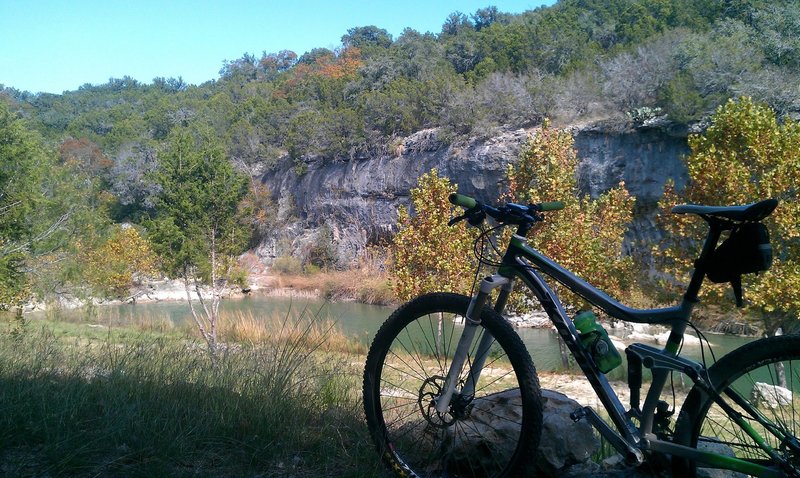 Riding by the creek