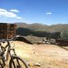 Top of the ride, enjoying the view at Waldorf Mine