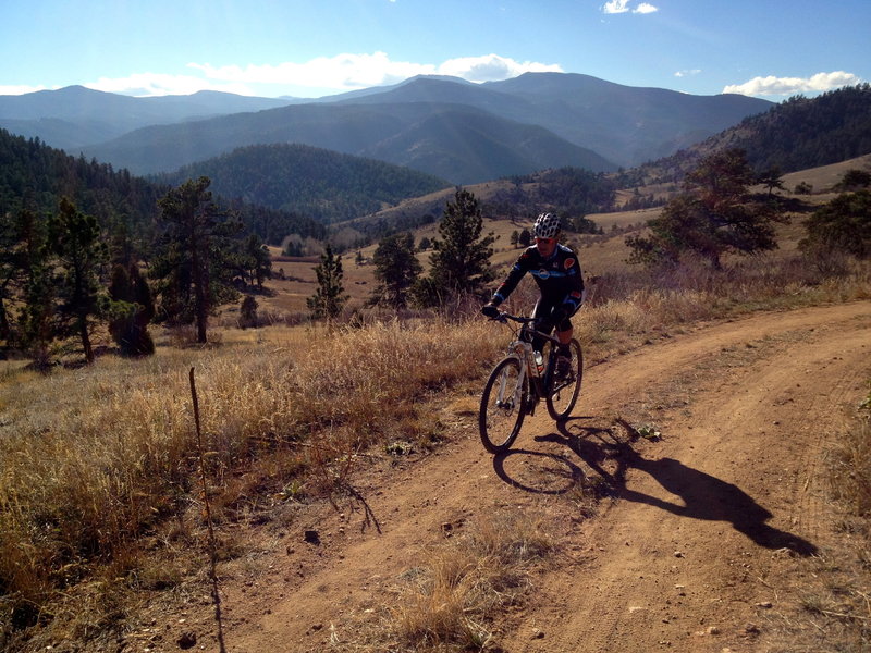 The dirt road section (Elk Range Trail) isn't an exciting trail, but it sure is scenic.