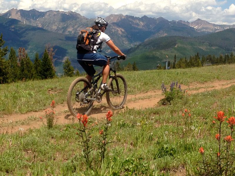 And the scenery on the other side of the ridge isn't bad either.  That's the Gore Range.