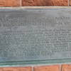 Plaque on the backside of the Fire Fighter's Memorial explaining the tragedy and the trail.