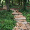 rock garden trail to the left