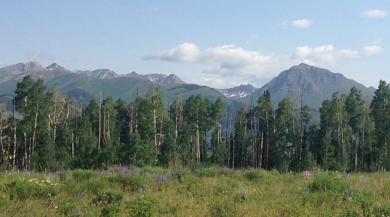 Top of Strand looking at Teocalli mountain