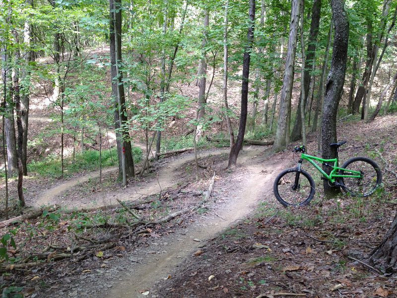 a nice example of some of the twisty singletrack you can look forward to.