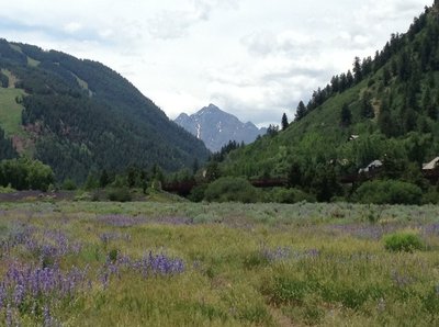 Pyramid Peak looming in the distance